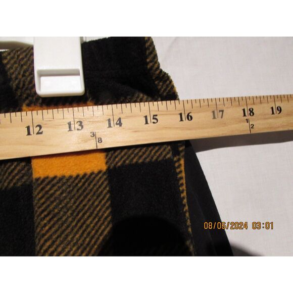 HALLOWEEN PUMPKIN PAJAMA SET UNDER DISGUISE SIZE SMALL PLAID FLEECE PANTS SPOOKY - Picture 10 of 10